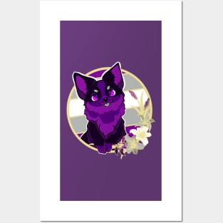 Gray-asexual corgi Posters and Art